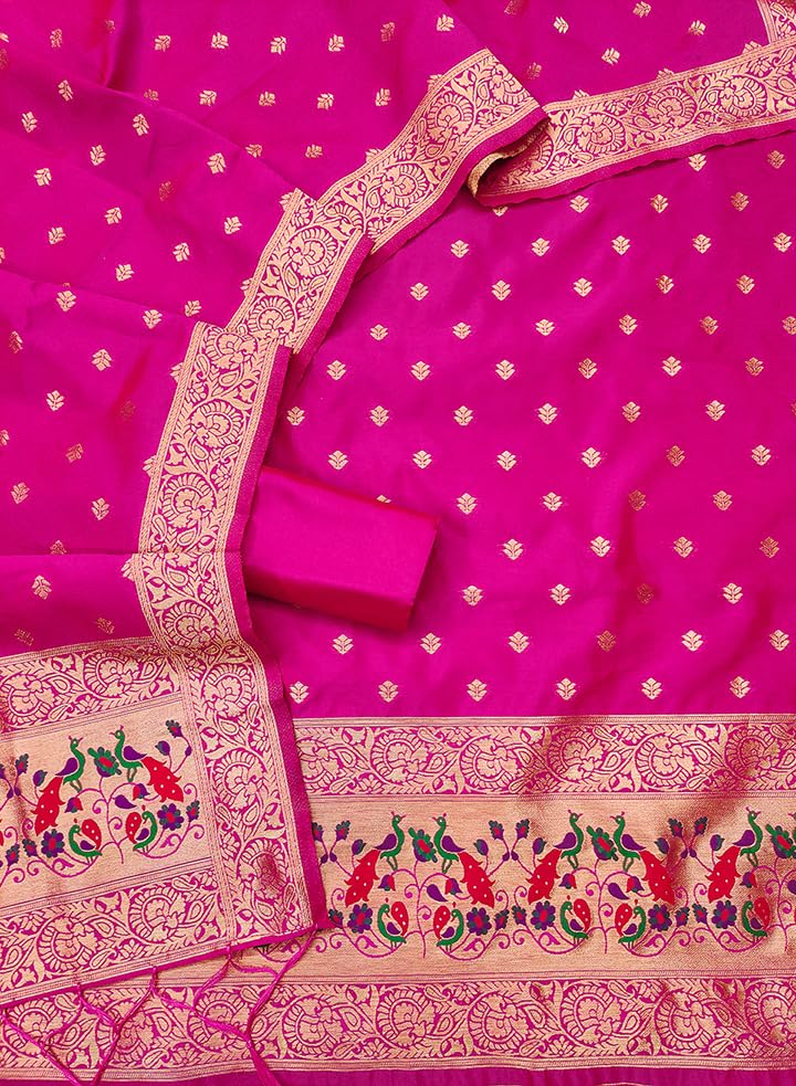 Rani Paithani Banarasi Silk Suit Set