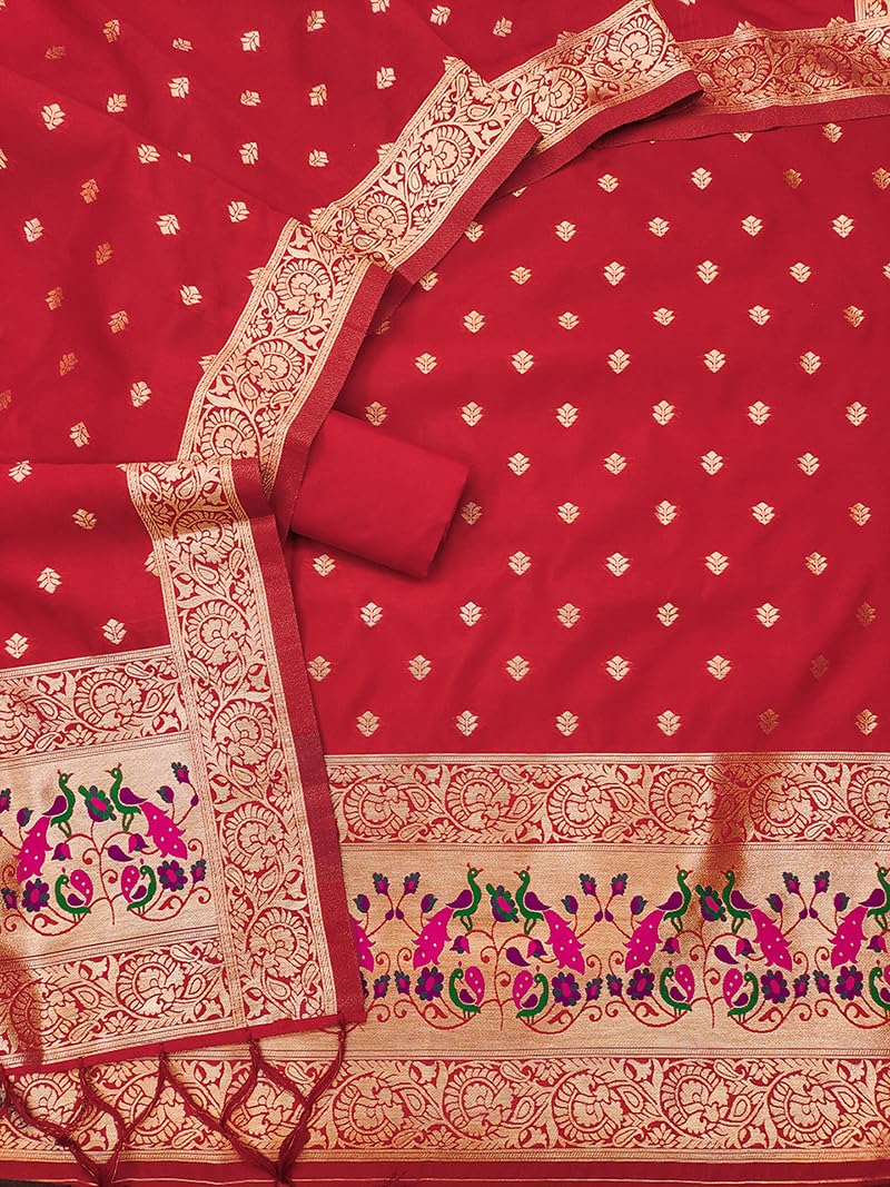 Black Beauty Paithani Banarasi Silk Suit Set