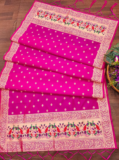 Rani Paithani Banarasi Silk Suit Set