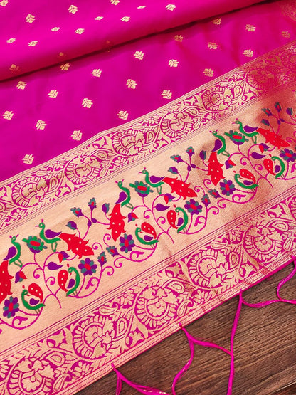 Rani Paithani Banarasi Silk Suit Set