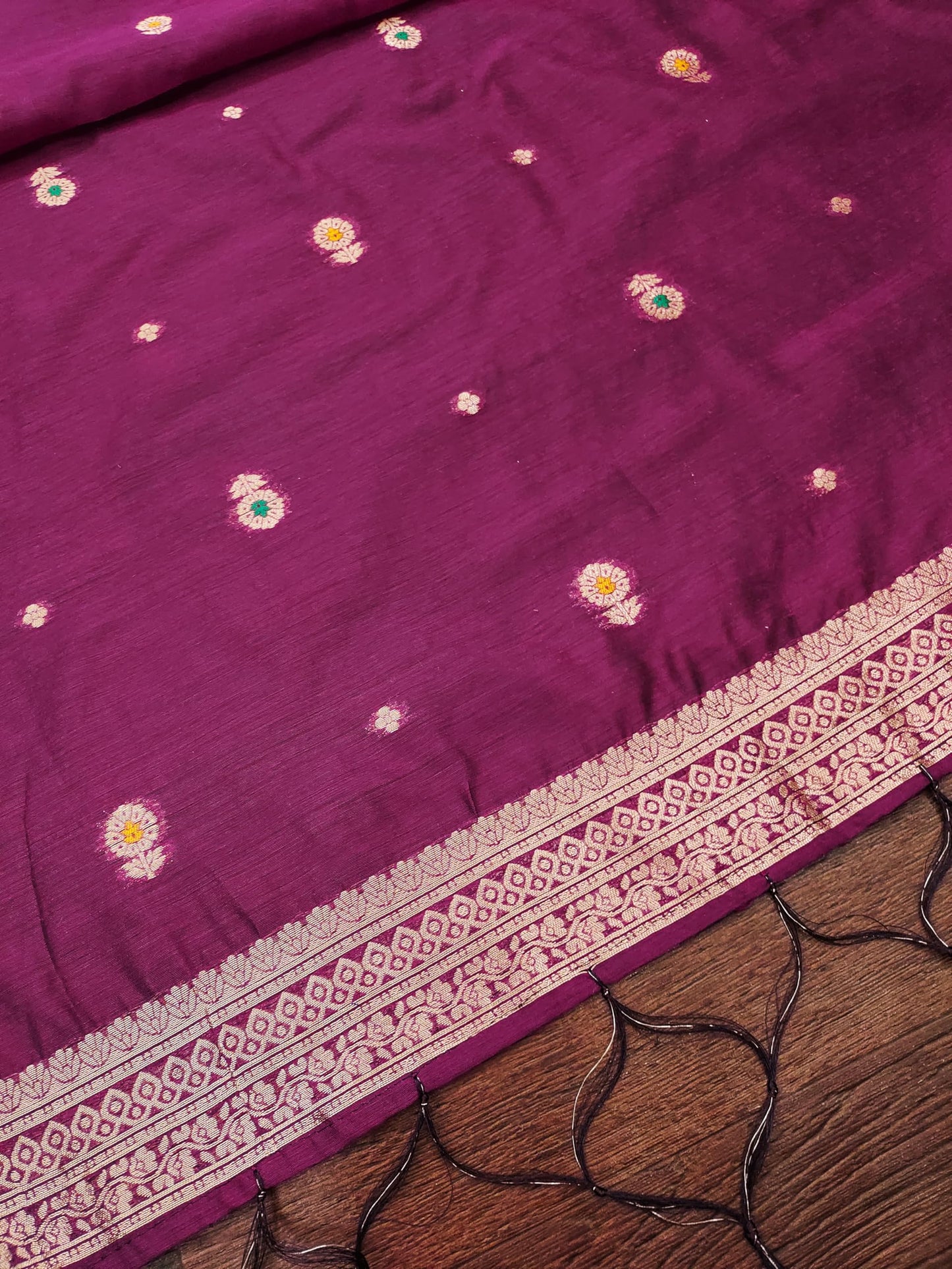 Purple Jacquard Suit Set with Zari Detailing – Luxe Woven Elegance